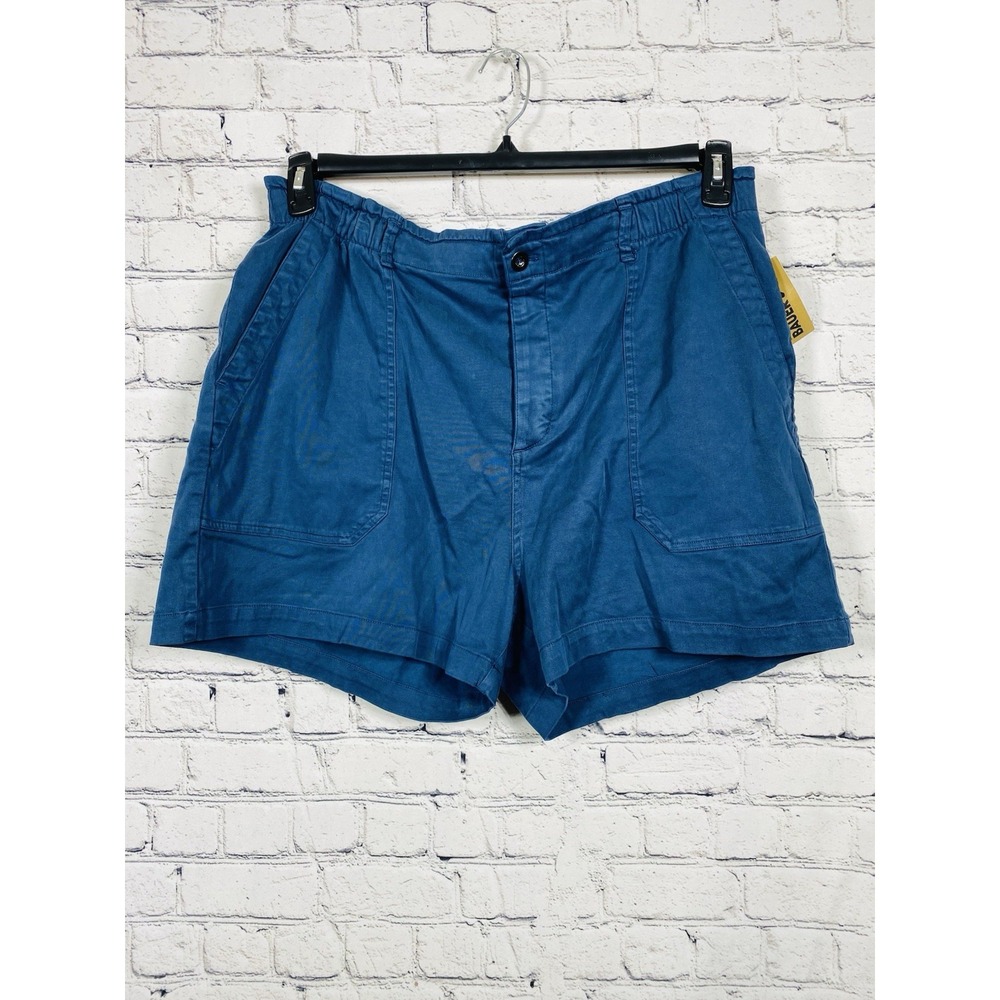 Eddie Bauer Women's Blue Relaxed Fit Everyday Paperbag Waist Short (XXL)
